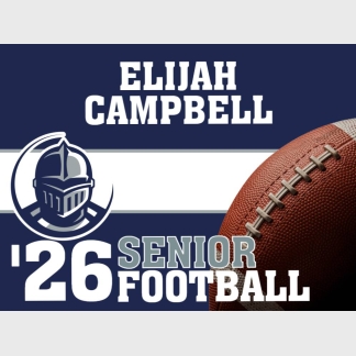 Severance High School football yard sign