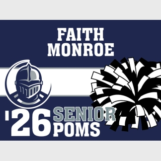 Severance High School poms yard sign