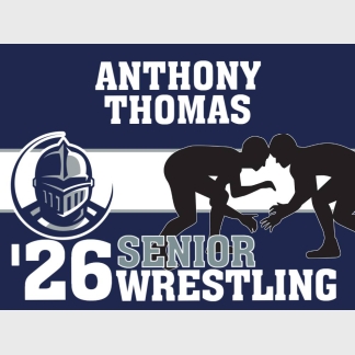 Severance High School wrestling yard sign