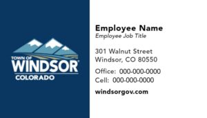 Town of Windsor Business Cards