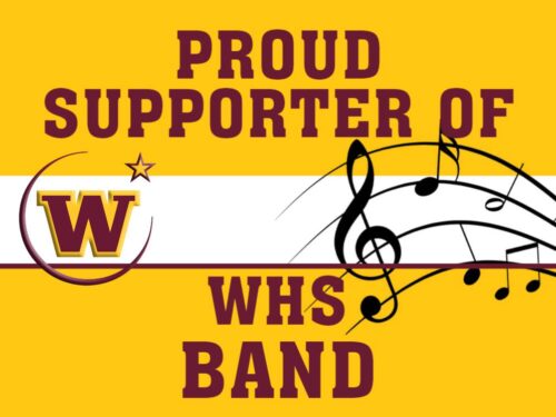 Windsor High School Band yard sign