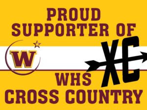 Windsor High School Cross Country yard sign