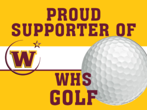 Windsor High School Golf Supporter yard sign