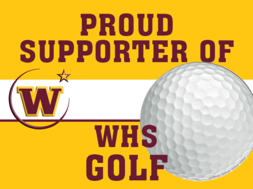 Windsor High School Golf Supporter yard sign