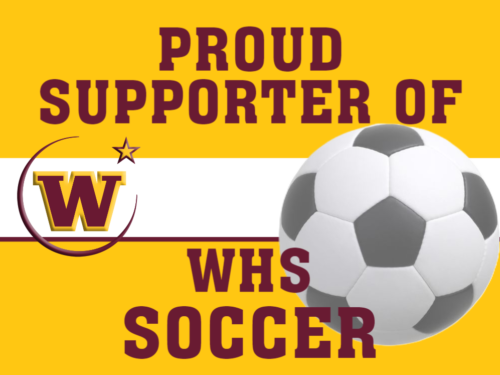 Windsor High School Soccer Supporter yard sign