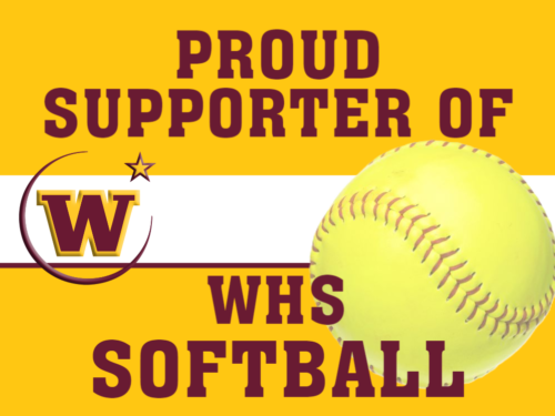 Windsor High School Softball Supporter yard sign