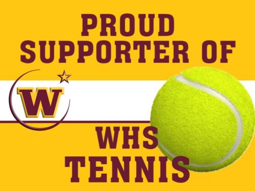 Windsor High School Tennis Supporter yard sign