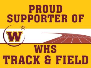 Windsor High School Track Supporter yard sign