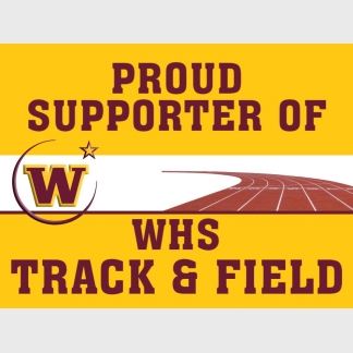 Windsor High School Track Supporter yard sign