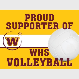 Windsor High School Volleyball Supporter yard sign