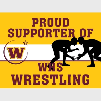 Windsor High School Wrestling Supporter yard sign