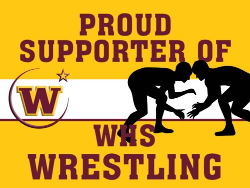 Windsor High School Wrestling Supporter yard sign