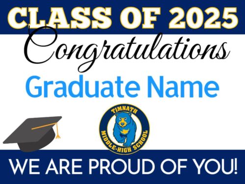 timnath middle high school graduation yard sign