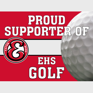 Eaton High School Golf yard sign