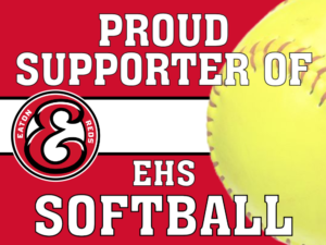 Eaton High School Softball yard sign