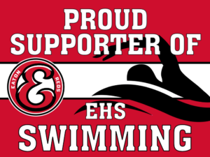 Eaton High School Swimming yard sign