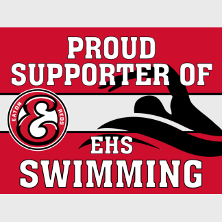 Eaton High School Swimming yard sign