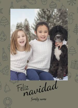 feliz navidad photo card