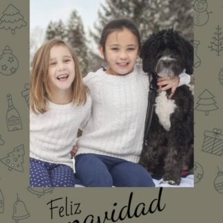 feliz navidad photo card