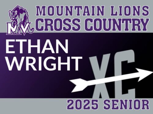 Mountain View High School Cross Country yard sign