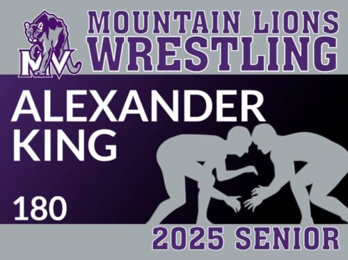 Mountain View High School Wrestling yard sign