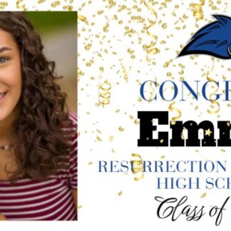 Resurrection Christian high school graduation banners