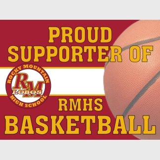 Rocky Mountain High School Basketball Supporter yard sign