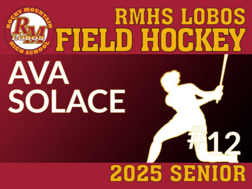 Rocky Mountain High School Field Hockey yard sign