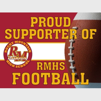 Rocky Mountain High School Football Supporter yard sign