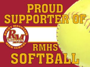 Rocky Mountain High School Softball Supporter yard sign