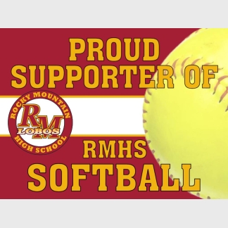 Rocky Mountain High School Softball Supporter yard sign