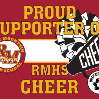 Rocky Mountain High School Unified Cheer yard sign