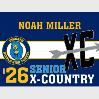 Timnath Middle High School cross country yard sign