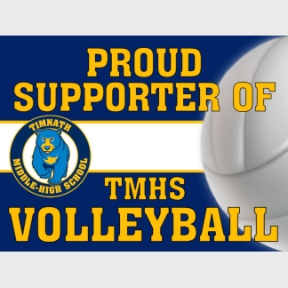 Timnath Middle High School Volleyball yard sign