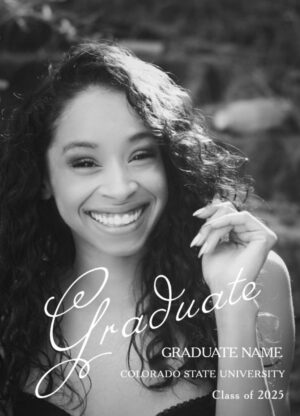 graduation photo announcement