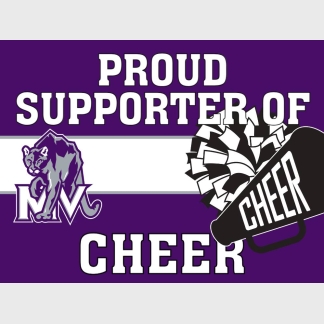Mountain View High School Cheer yard sign