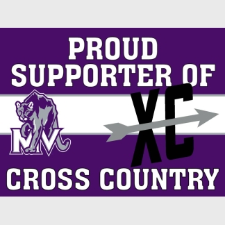 Mountain View High School Cross Country yard sign