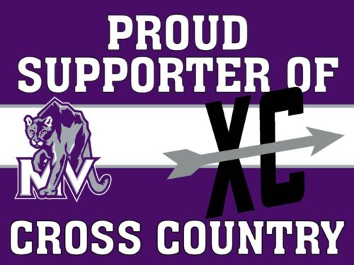 Mountain View High School Cross Country yard sign