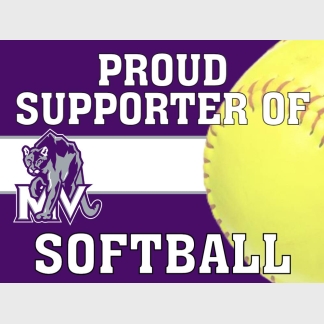 Mountain View High School Softball yard sign