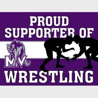 Mountain View High School Wrestling yard sign