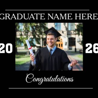 Photo Graduation Yard sign