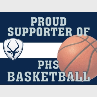 Poudre High School Basketball yard sign