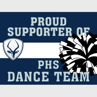 Poudre High School Dance Team yard sign