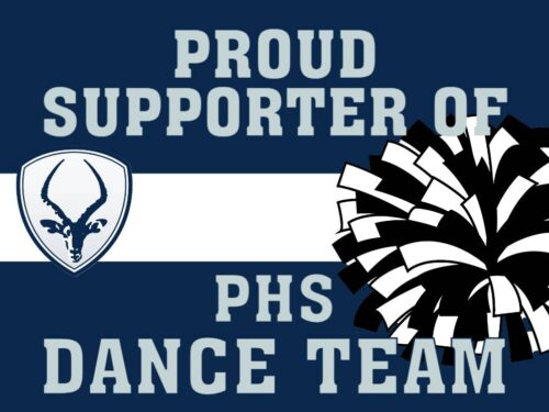 Poudre High School Dance Team yard sign