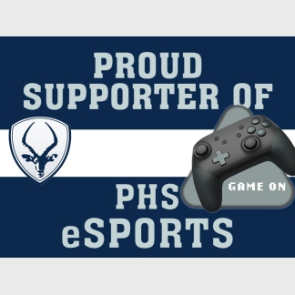 Poudre High School eSports yard sign
