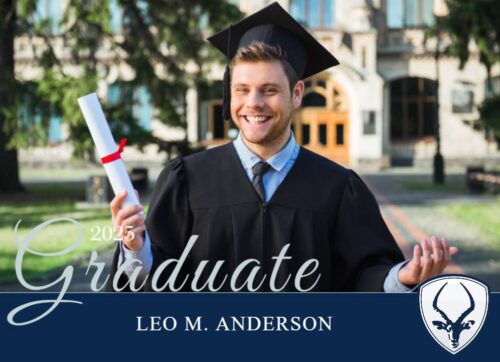 Poudre High School graduation announcement