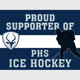 Poudre High School Ice Hockey yard sign