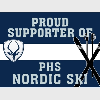 Poudre High School Nordic Ski yard sign