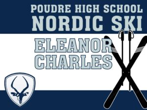 Poudre High School Nordic Ski yard sign