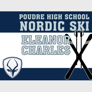 Poudre High School Nordic Ski yard sign